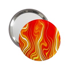 Fire Flames Abstract Background 2 25  Handbag Mirrors by Simbadda