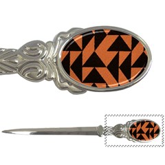 Brown Triangles Background Letter Openers by Simbadda