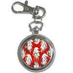 Leaves Pattern Background Pattern Key Chain Watches Front