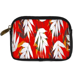 Leaves Pattern Background Pattern Digital Camera Cases by Simbadda