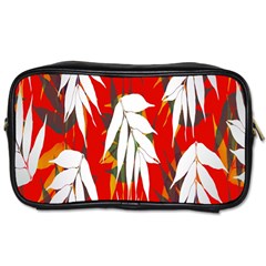 Leaves Pattern Background Pattern Toiletries Bags by Simbadda