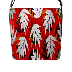 Leaves Pattern Background Pattern Flap Messenger Bag (l)  by Simbadda