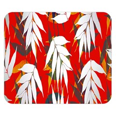 Leaves Pattern Background Pattern Double Sided Flano Blanket (small)  by Simbadda