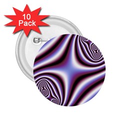 Fractal Background With Curves Created From Checkboard 2.25  Buttons (10 pack) 