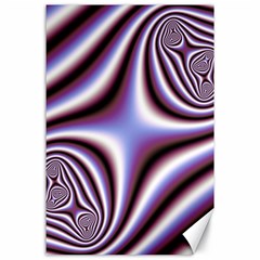 Fractal Background With Curves Created From Checkboard Canvas 24  x 36 