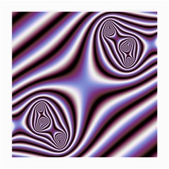 Fractal Background With Curves Created From Checkboard Medium Glasses Cloth (2-Side)