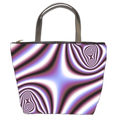 Fractal Background With Curves Created From Checkboard Bucket Bags