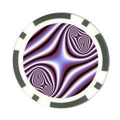 Fractal Background With Curves Created From Checkboard Poker Chip Card Guard (10 pack)