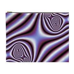 Fractal Background With Curves Created From Checkboard Cosmetic Bag (XL)