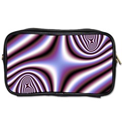 Fractal Background With Curves Created From Checkboard Toiletries Bags