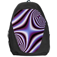 Fractal Background With Curves Created From Checkboard Backpack Bag