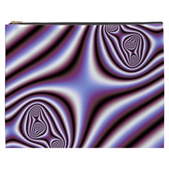 Fractal Background With Curves Created From Checkboard Cosmetic Bag (xxxl)  by Simbadda