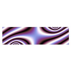 Fractal Background With Curves Created From Checkboard Satin Scarf (Oblong)