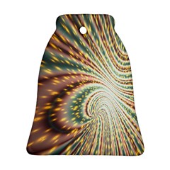 Vortex Glow Abstract Background Ornament (bell) by Simbadda