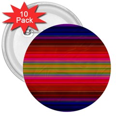 Fiestal Stripe Bright Colorful Neon Stripes Background 3  Buttons (10 Pack)  by Simbadda