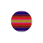 Fiestal Stripe Bright Colorful Neon Stripes Background Golf Ball Marker Front