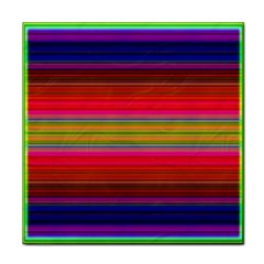 Fiestal Stripe Bright Colorful Neon Stripes Background Face Towel by Simbadda