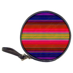 Fiestal Stripe Bright Colorful Neon Stripes Background Classic 20-cd Wallets by Simbadda