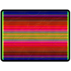 Fiestal Stripe Bright Colorful Neon Stripes Background Fleece Blanket (large)  by Simbadda