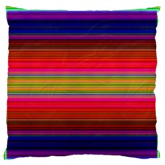 Fiestal Stripe Bright Colorful Neon Stripes Background Standard Flano Cushion Case (one Side) by Simbadda