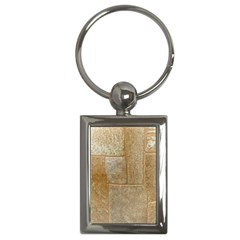 Texture Of Ceramic Tile Key Chains (Rectangle) 