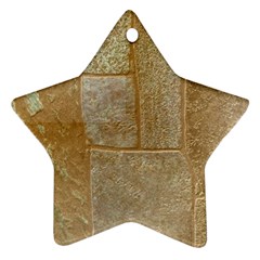 Texture Of Ceramic Tile Star Ornament (Two Sides)