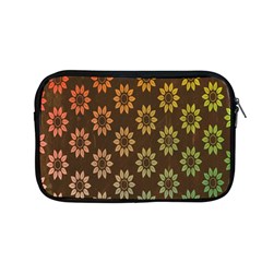 Grunge Brown Flower Background Pattern Apple Macbook Pro 13  Zipper Case by Simbadda