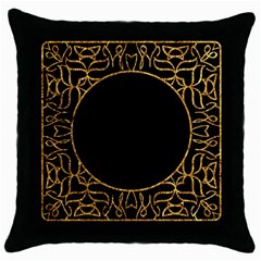 Abstract  Frame Pattern Card Throw Pillow Case (black) by Simbadda