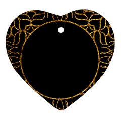 Abstract  Frame Pattern Card Heart Ornament (Two Sides)