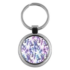 Floral Pattern Background Key Chains (round)  by Simbadda