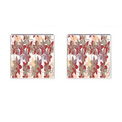 Floral Pattern Background Cufflinks (square) by Simbadda