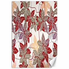 Floral Pattern Background Canvas 12  X 18   by Simbadda
