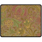 Floral pattern Double Sided Fleece Blanket (Medium)  58.8 x47.4  Blanket Front