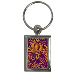 Floral pattern Key Chains (Rectangle)  Front