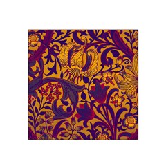 Floral Pattern Satin Bandana Scarf