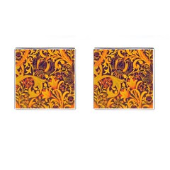 Floral pattern Cufflinks (Square)