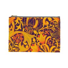 Floral pattern Cosmetic Bag (Large) 