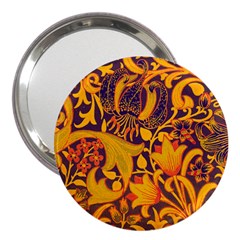 Floral pattern 3  Handbag Mirrors