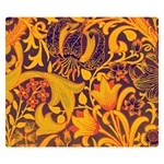 Floral pattern Double Sided Flano Blanket (Small)  50 x40  Blanket Back