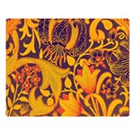 Floral pattern Double Sided Flano Blanket (Large)  Blanket Back