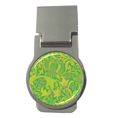 Floral Pattern Money Clips (round) 