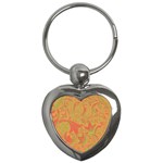 Floral pattern Key Chains (Heart)  Front