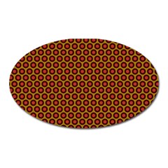 Lunares Pattern Circle Abstract Pattern Background Oval Magnet