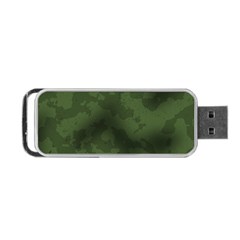 Vintage Camouflage Military Swatch Old Army Background Portable Usb Flash (two Sides) by Simbadda