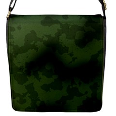 Vintage Camouflage Military Swatch Old Army Background Flap Messenger Bag (s) by Simbadda