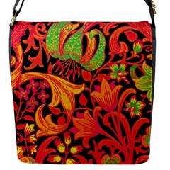 Floral Pattern Flap Messenger Bag (s) by Valentinaart