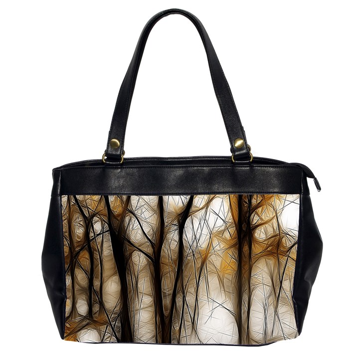 Fall Forest Artistic Background Office Handbags (2 Sides) 