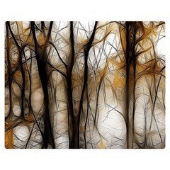 Fall Forest Artistic Background Double Sided Flano Blanket (medium)  by Simbadda