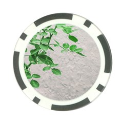 Plants Over Wall Poker Chip Card Guard by dflcprints