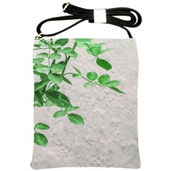 Plants Over Wall Shoulder Sling Bags by dflcprints